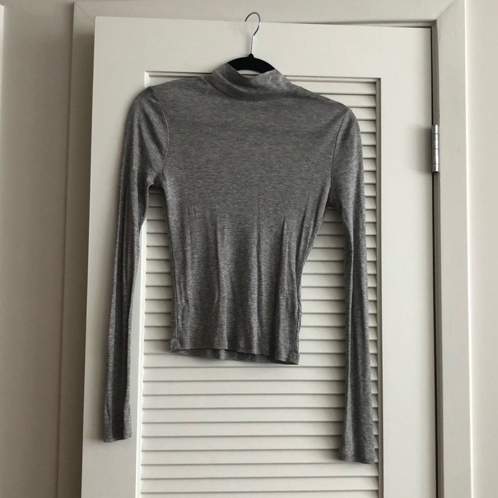 Topshop long sleeve mock turtleneck